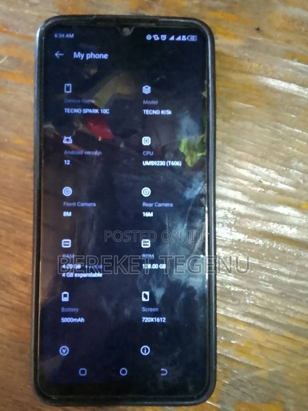 Tecno Spark 10 128 GB Gray