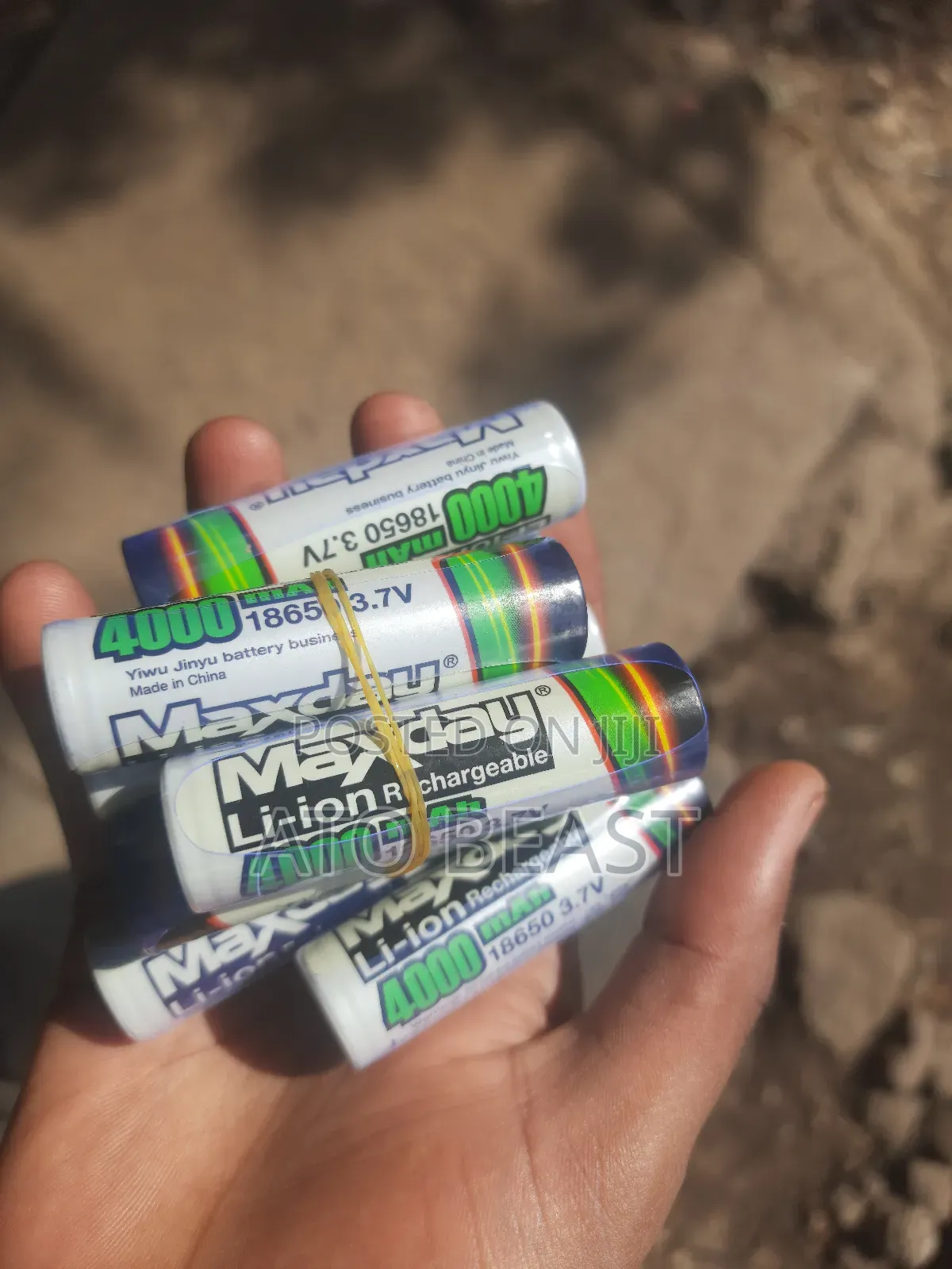 Maxday 18650 Li-Ion Rechargeable Batteries.