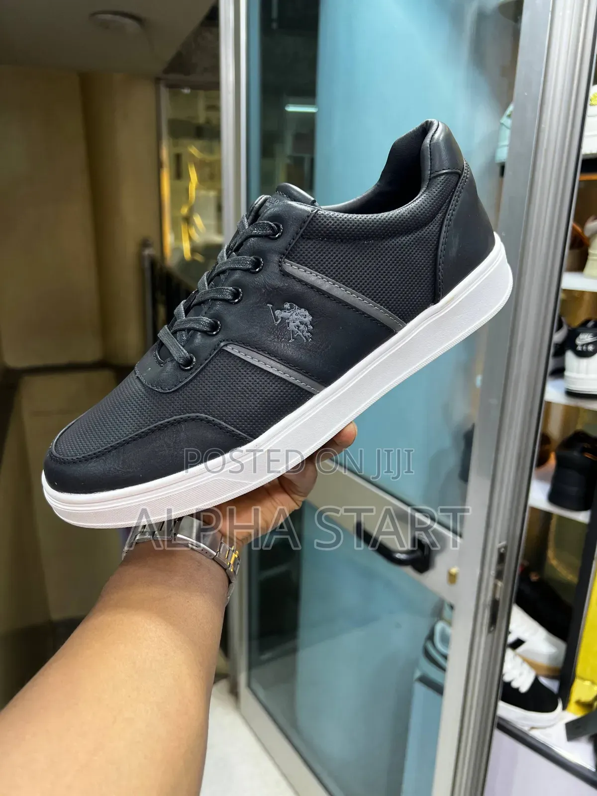 Polo Made in Ital Flat Lather Shoes for Man's