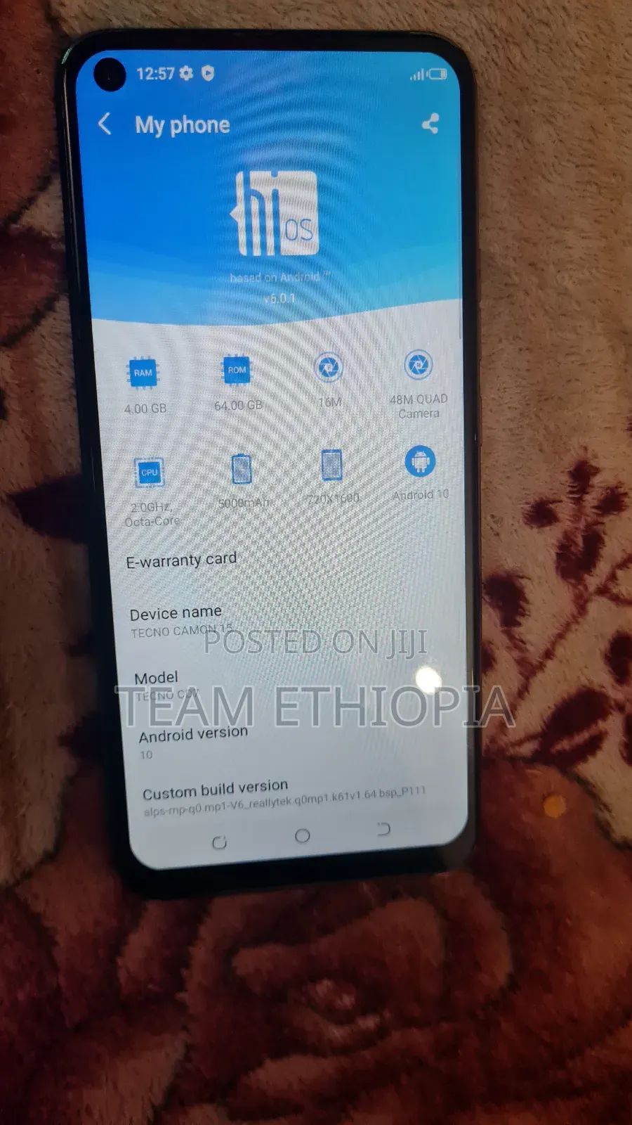 Tecno Camon 15 64 GB Green