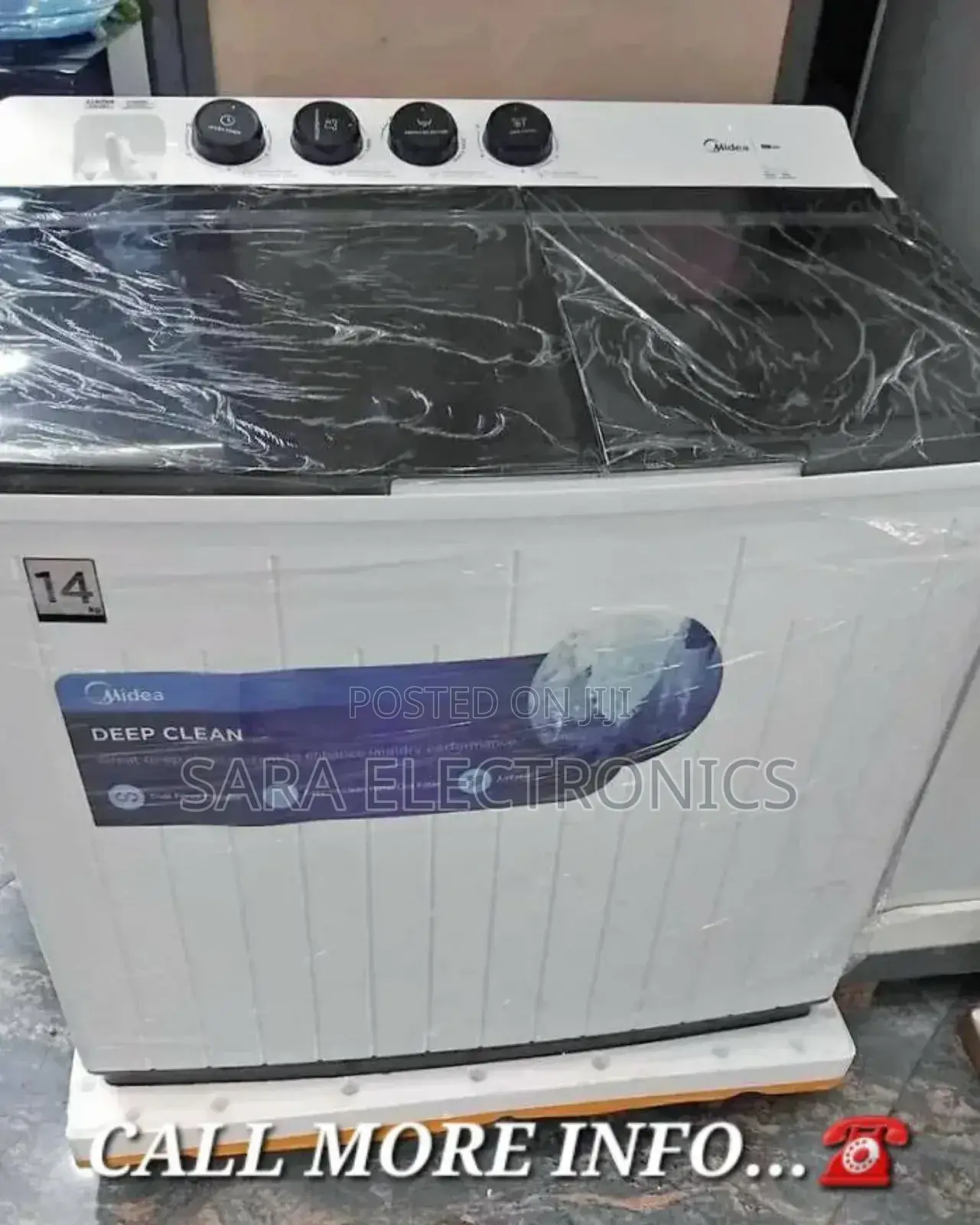 Midea 14kg Manuel Washing Machine >>3year Warranty