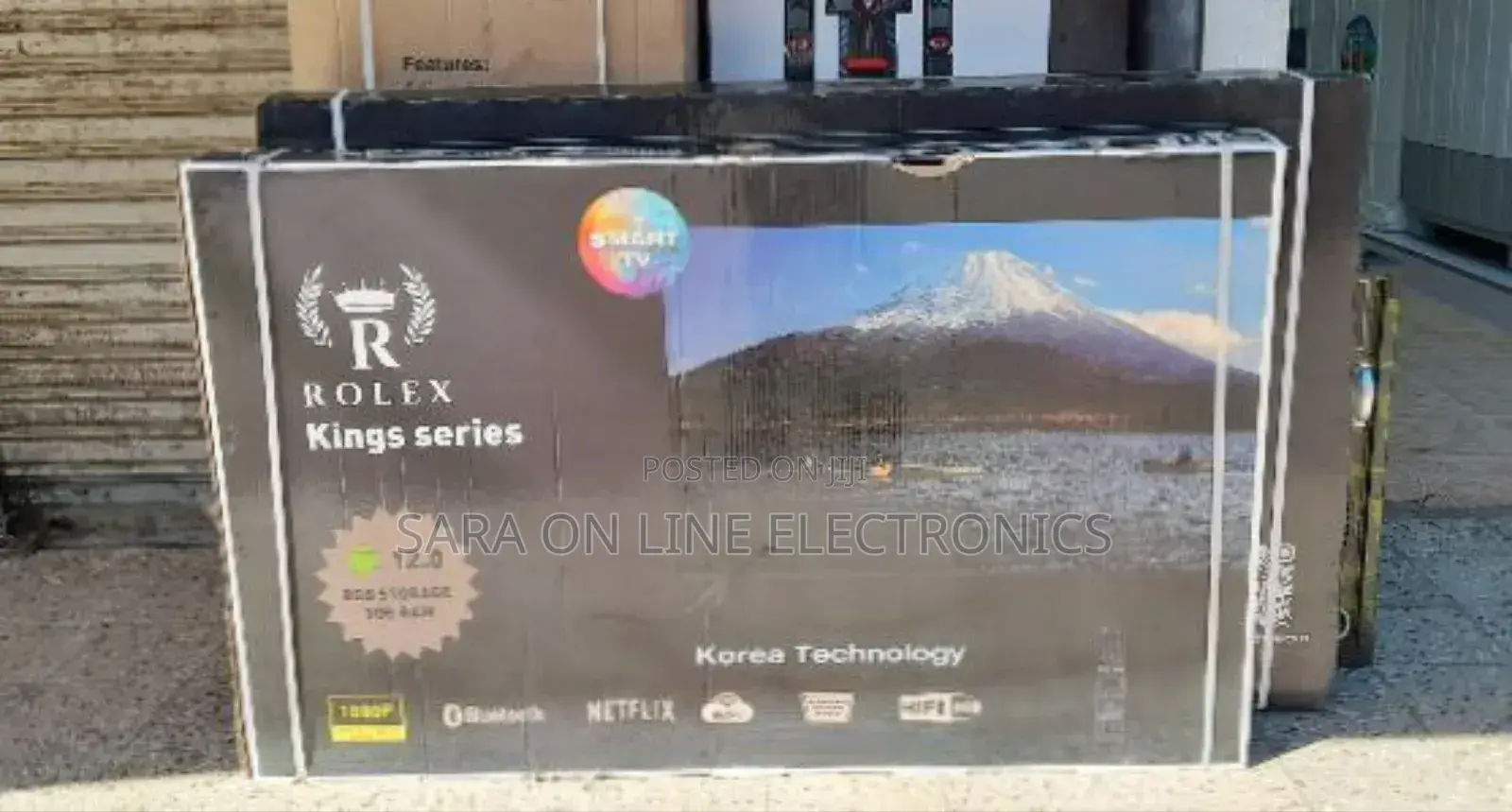 Rolex 55" Led Smart Android Tv New 2025 Model >Free Delivery