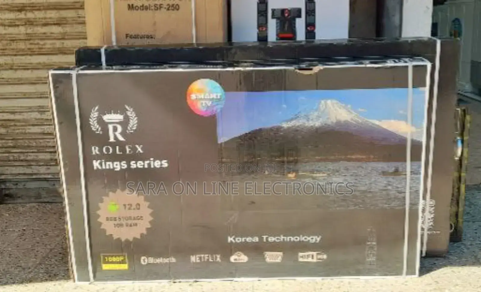 Rolex 55" Led Smart Android Tv New 2025 Model >Free Delivery