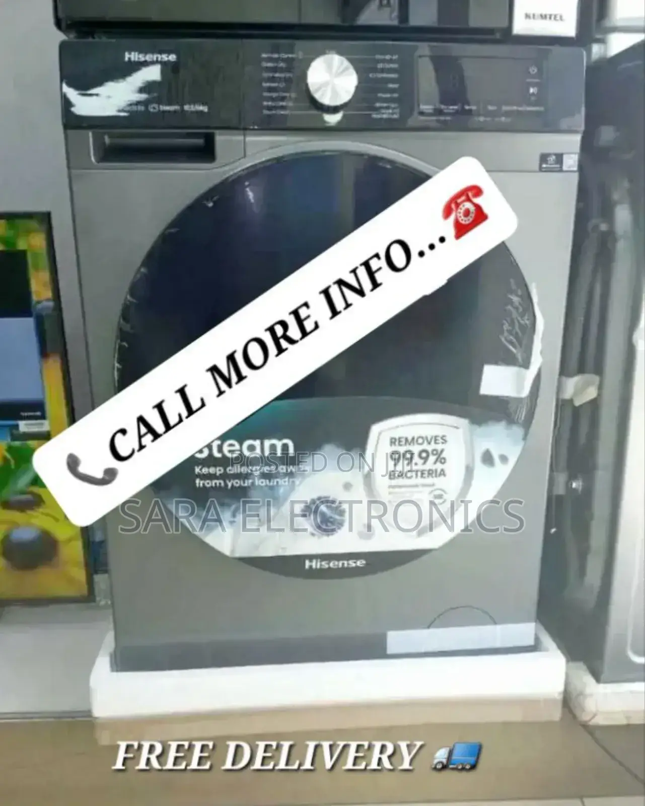 ■Samsung 12/8kg Auto-Matice Orignal Washing Machine ■Free Delivery