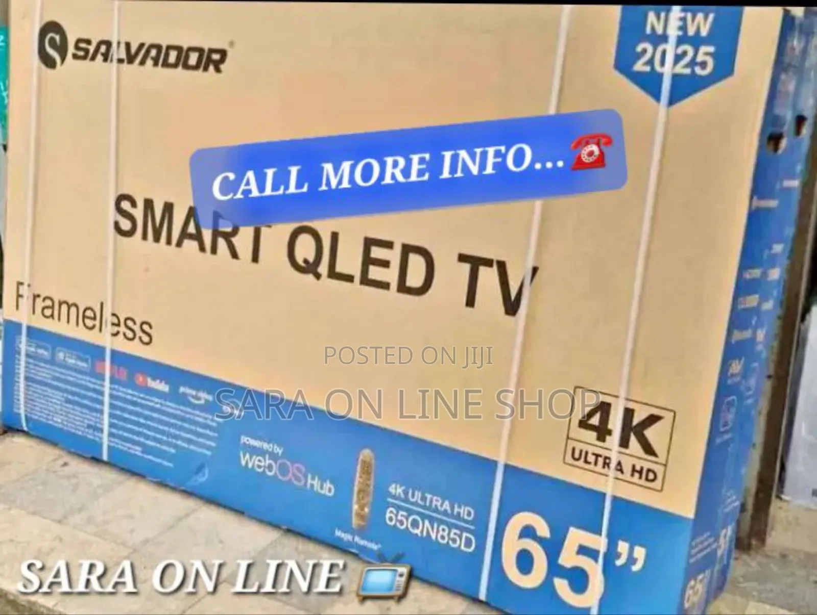 ■Salvador 65" Qled Fram Less Ultra Uhd Tv