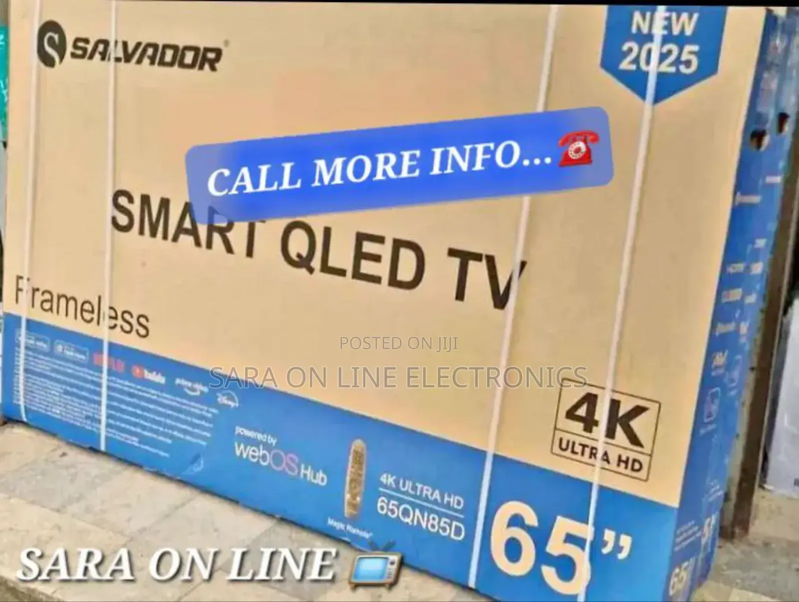 ■Salvador 65" Qled Fram Less Ultra Uhd Tv