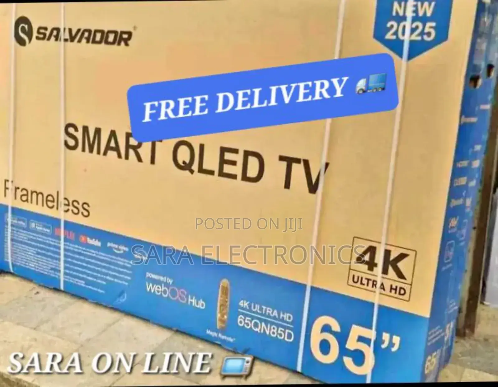 ■Salvador 65" Qled Fram Less Ultra Uhd Tv