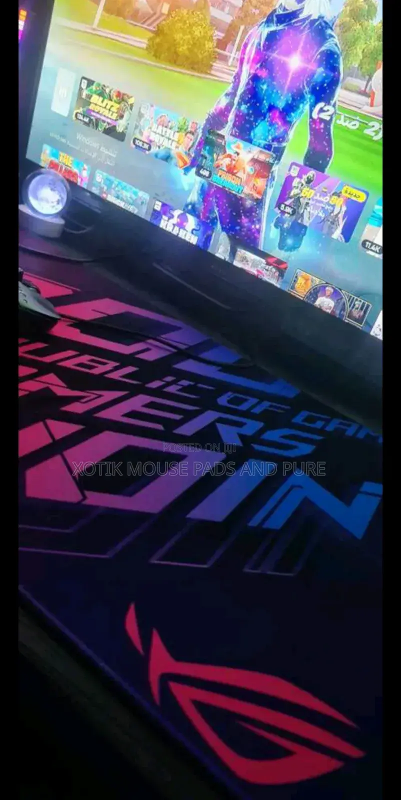 Asus Republic Of Gamers (Rog) Themed Gaming Mouse Pad - Desk Mat