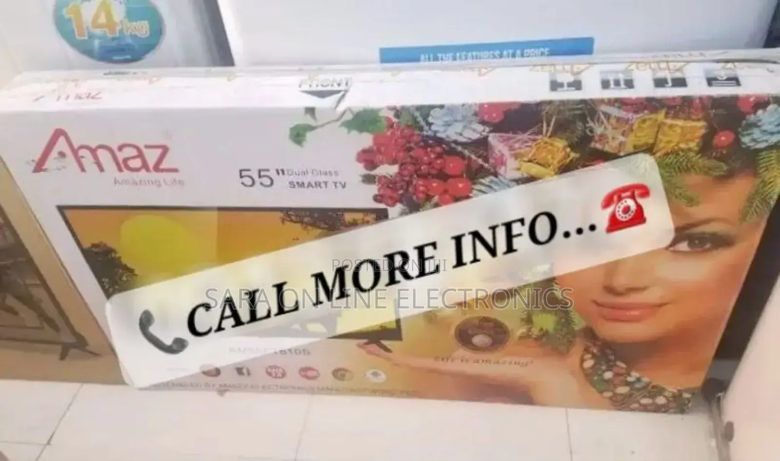 ◆Amaz 55" Smart Tv ◇New Model ◇10year Warranty