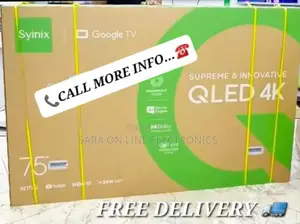 Syinix 75" Googel Tv Superem Innovative Qled Tv