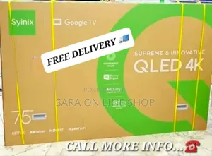 Syinix 75" Googel Tv Superem Innovative Qled Tv