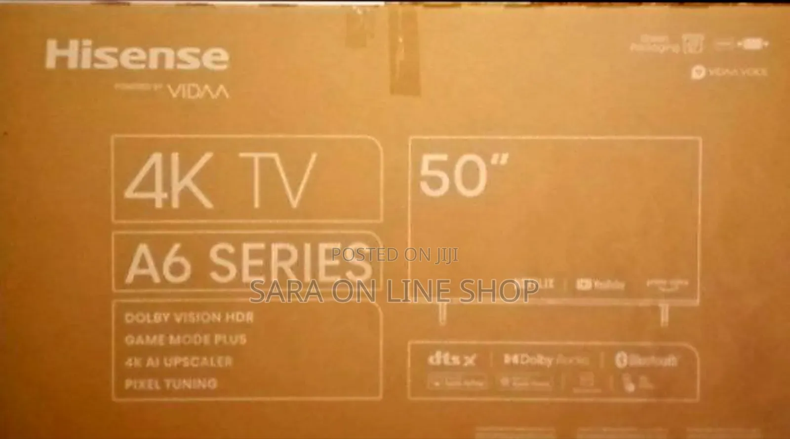 ■Hisence 50" a-6 Series Tv New 2025 Model ■ Free Delivery