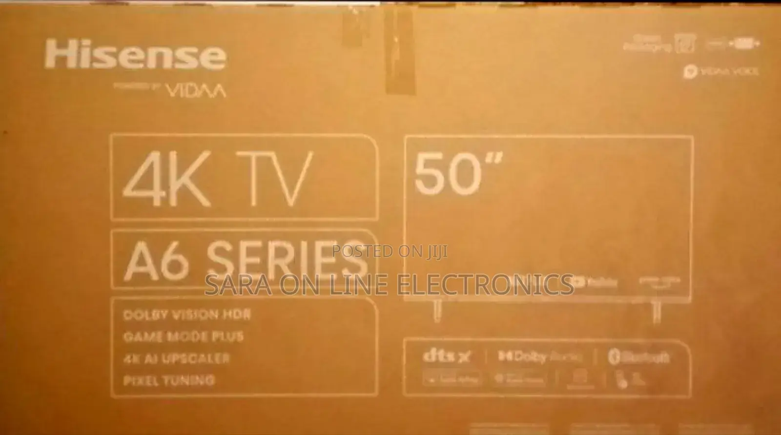 ■Hisence 50" a-6 Series Tv New 2025 Model ■ Free Delivery