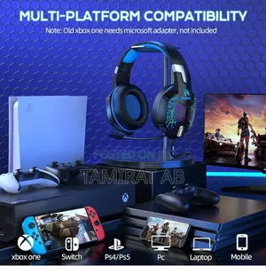 Yinsan Tm-5 RGB Wired Over-Ear Gaming Headset With Mic (Ps4, Xbox, Pc)