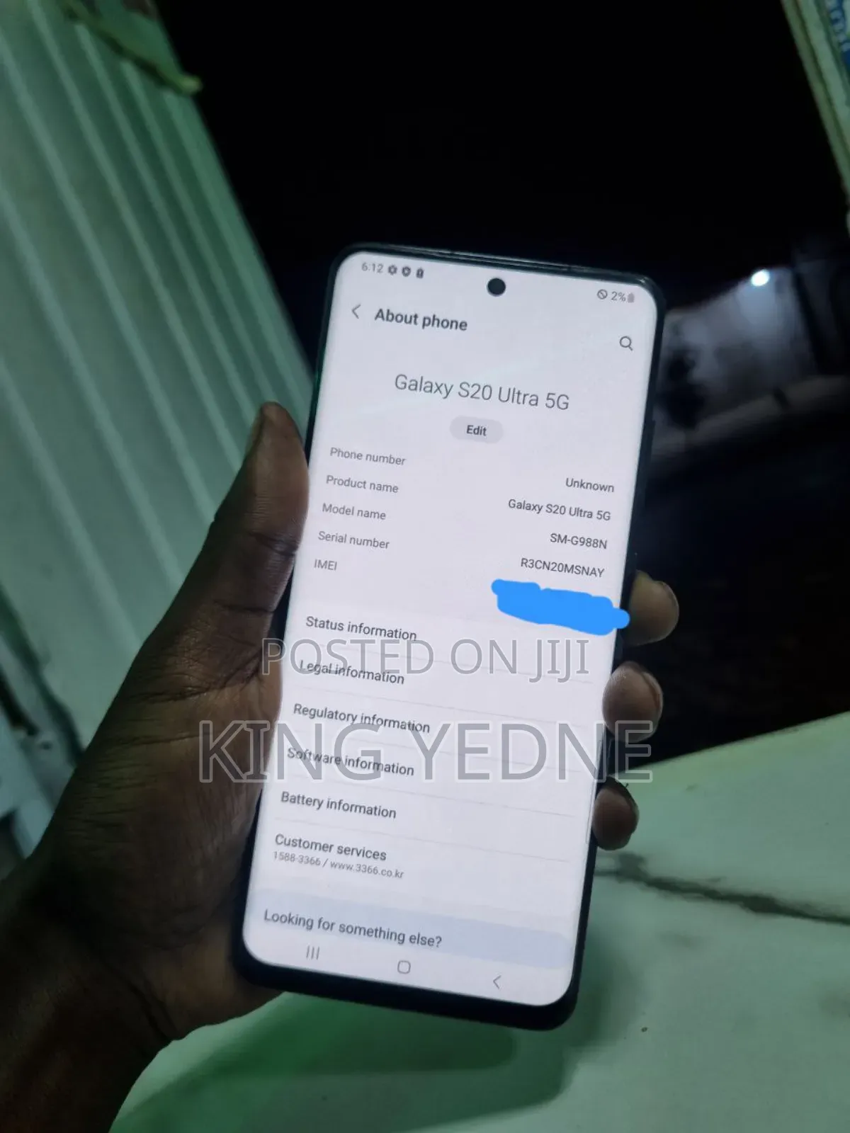 Samsung Galaxy S20 Ultra 5G 256 GB Black