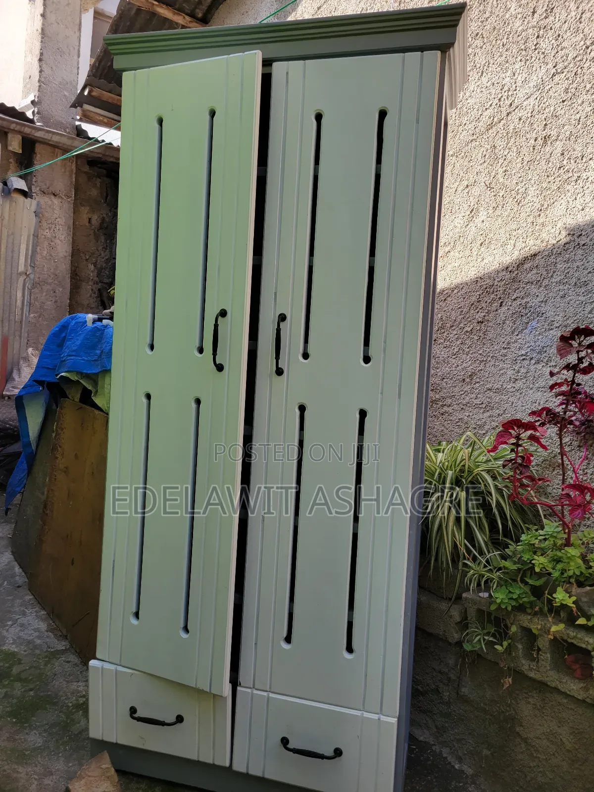 Used Shoe Rack and Mirror