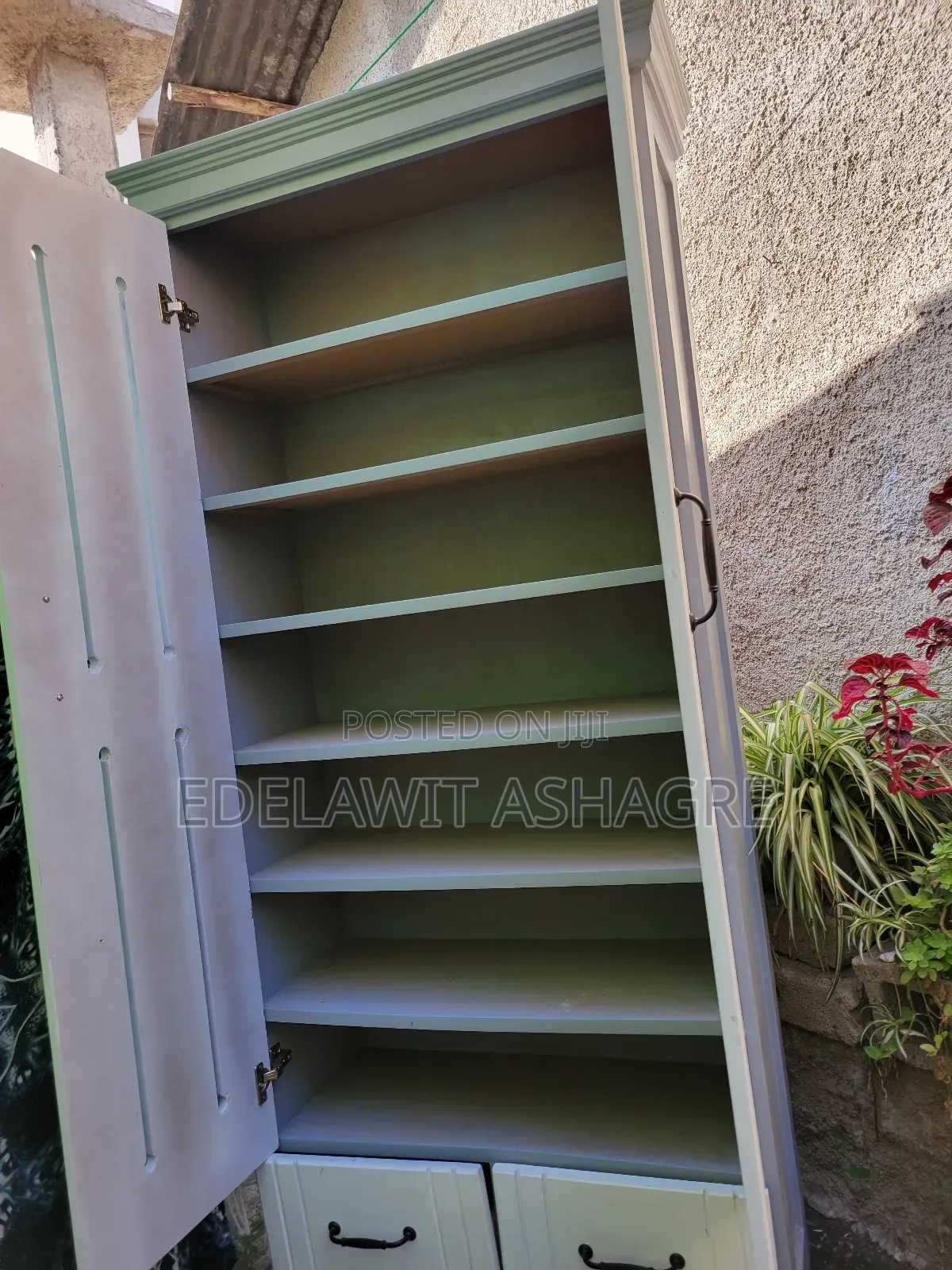 Used Shoe Rack and Mirror