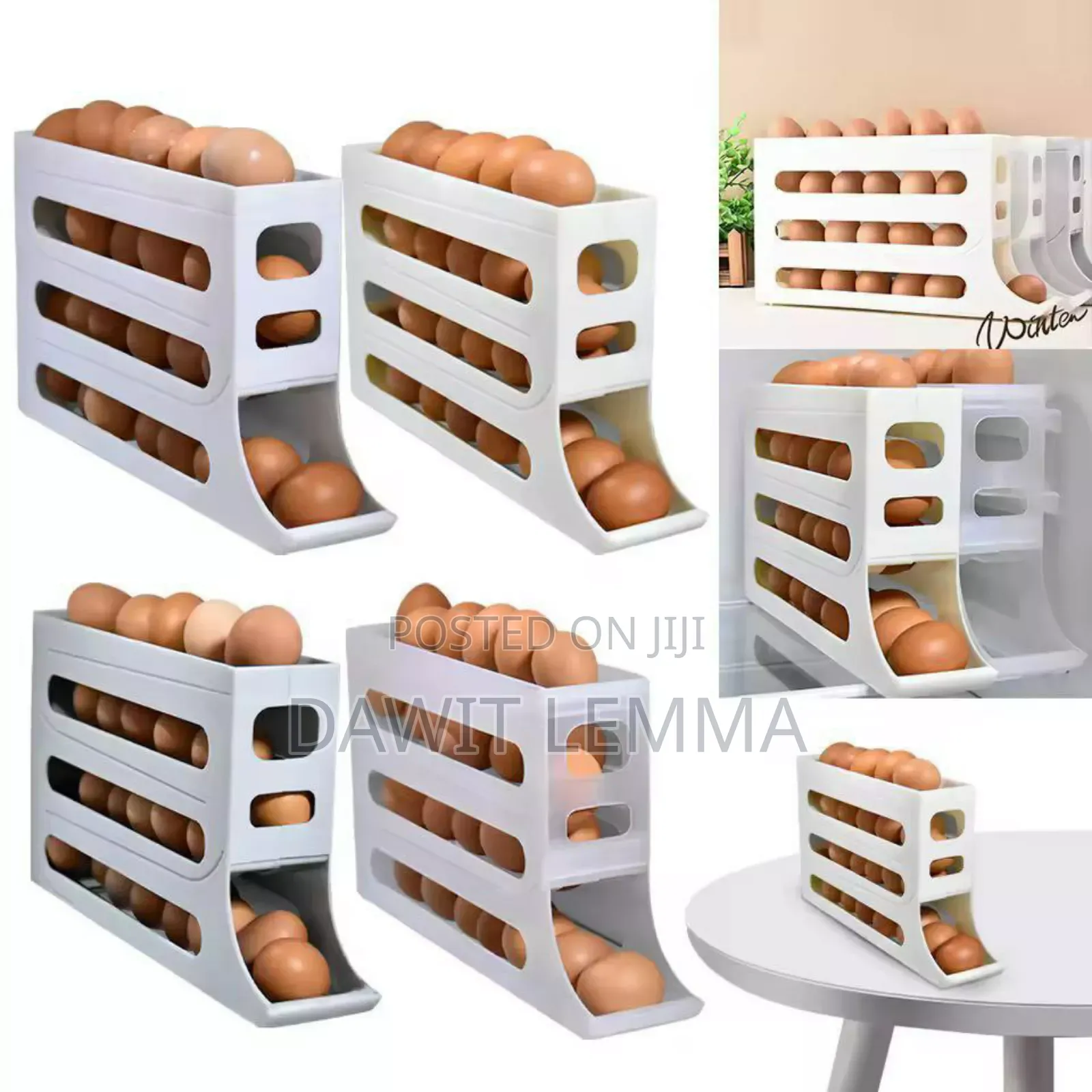 Egg Storage Box – 4 Layer Foldable Organizer