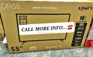 Orbit 55" Uhd Tv New 2025 Model Free Delivery