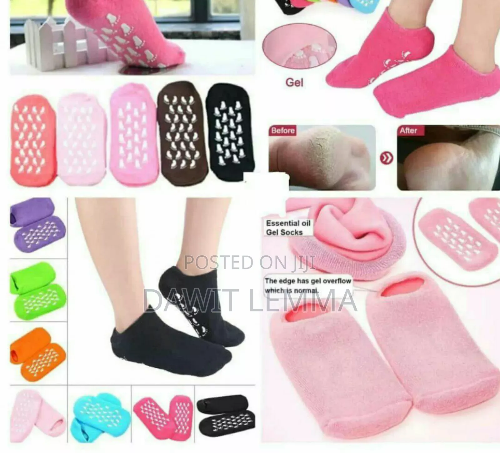 Soft Moisturizing Gel Socks Foot Care
