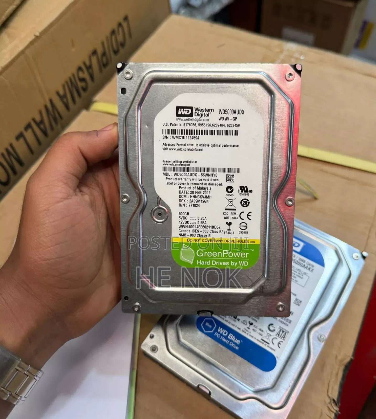 500gb HDD Dubai Used 100% Health ,Tested