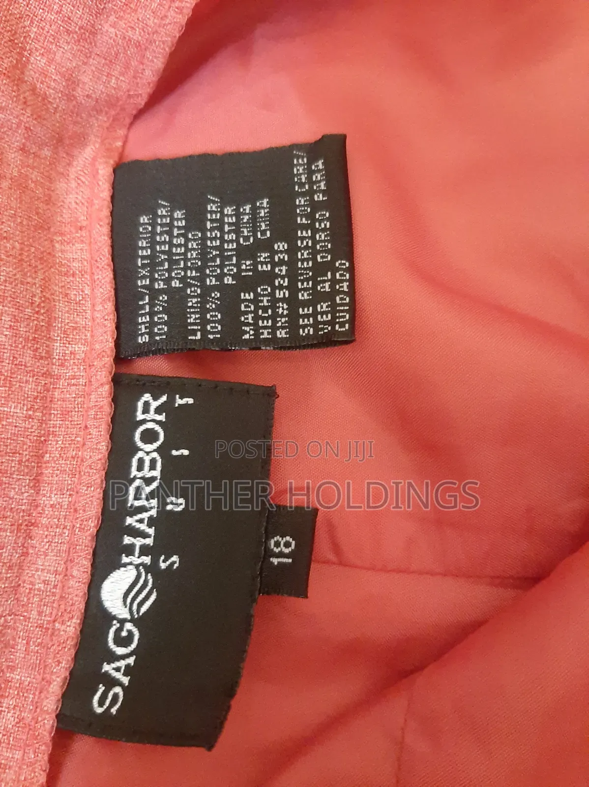 Sag Harbour 3(Co-ord) Piece Pink Pantsuit Size 18