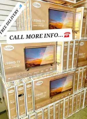 Gsda 32" Led Smart Android Tv >New 2025 Tv ☆5year Warranty