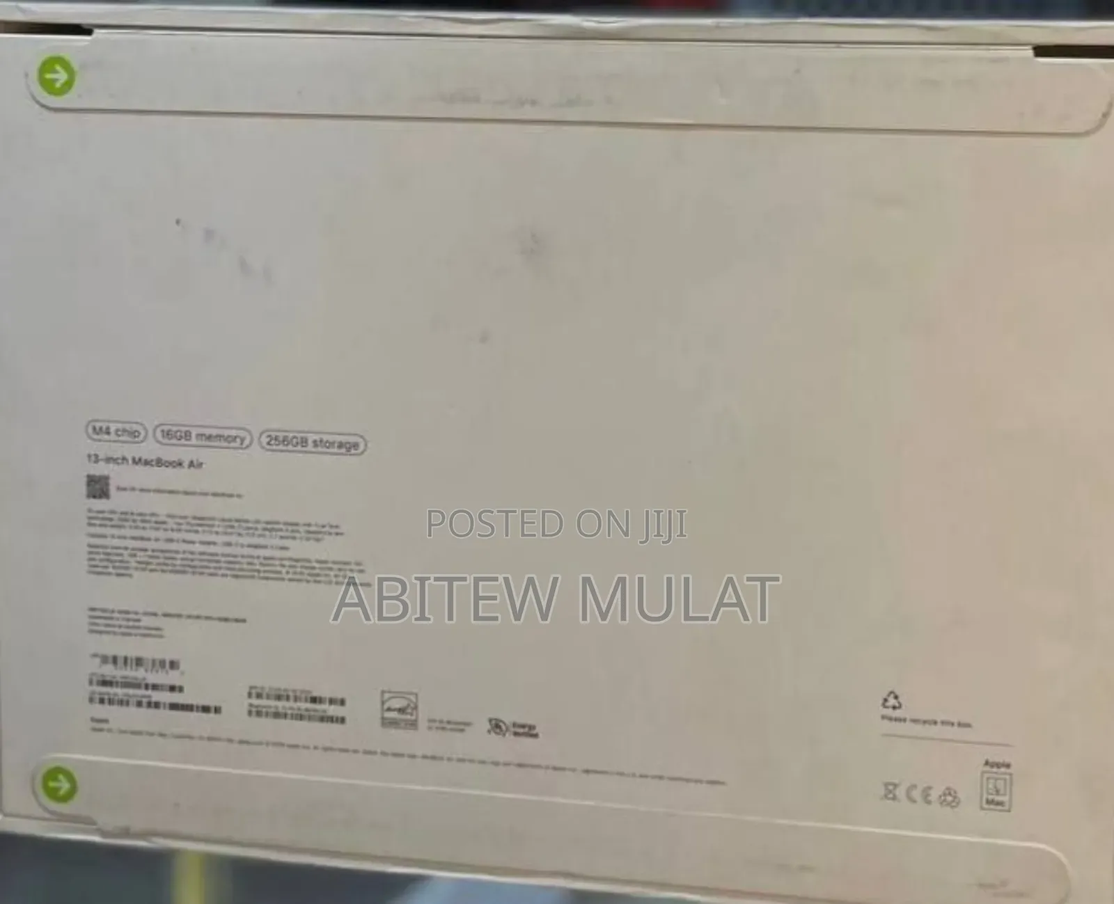 New Laptop Apple MacBook Air 2025 M4 13-Inch 16GB Apple M4 SSD 256GB