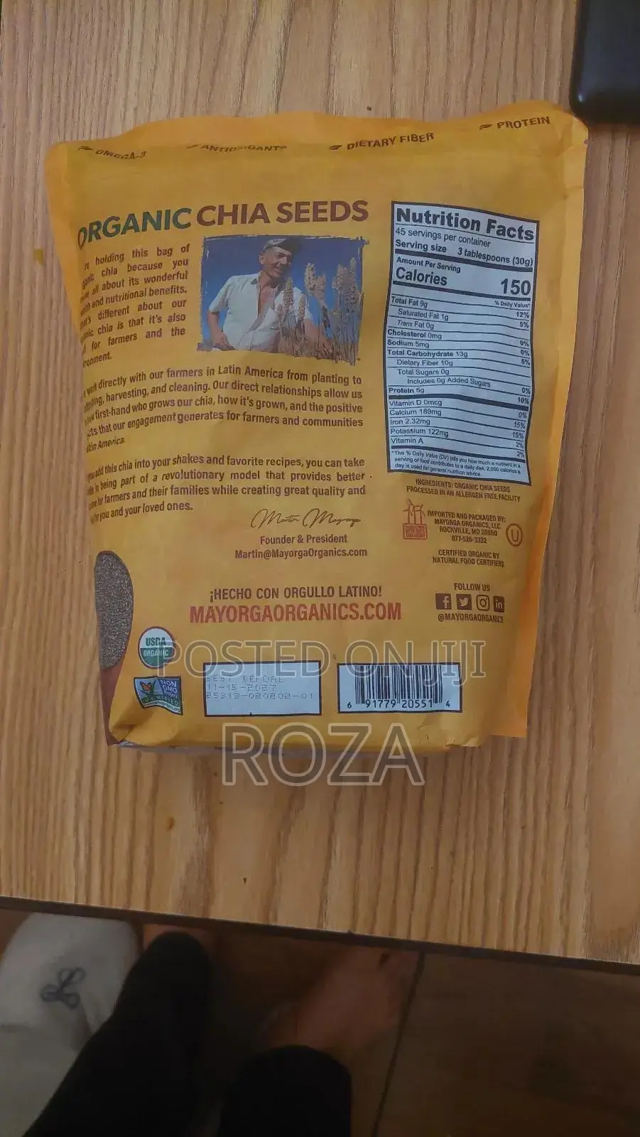 Chia Seed Mayorga Organics