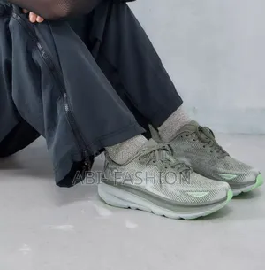 Photo - Hoka Light Grey White Sole Hiking