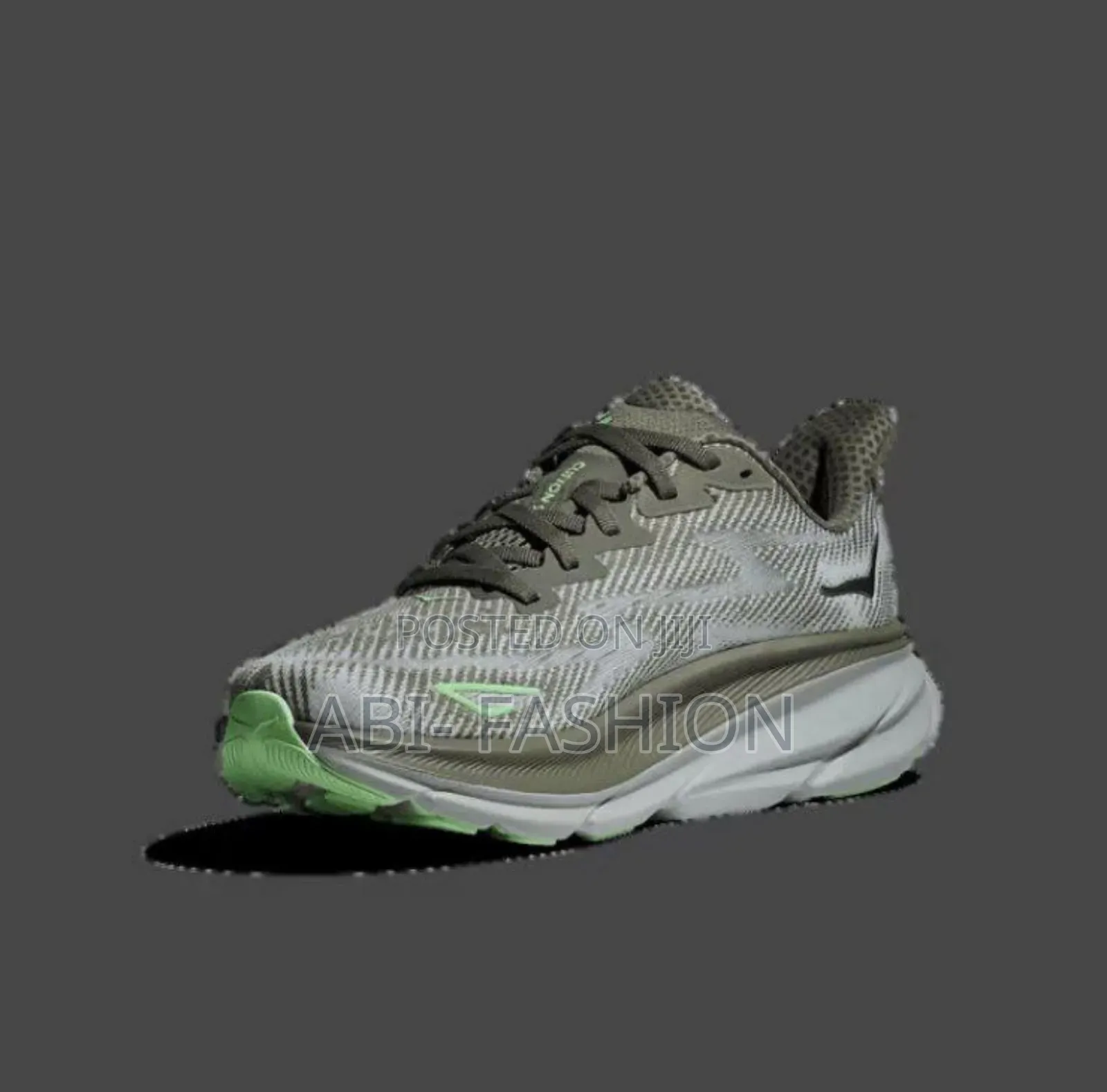 Hoka Light Grey White Sole Hiking
