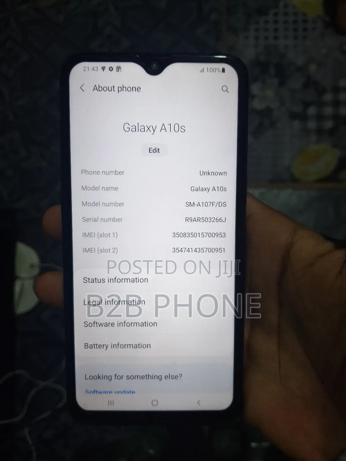 Samsung Galaxy A10s 32 GB Blue
