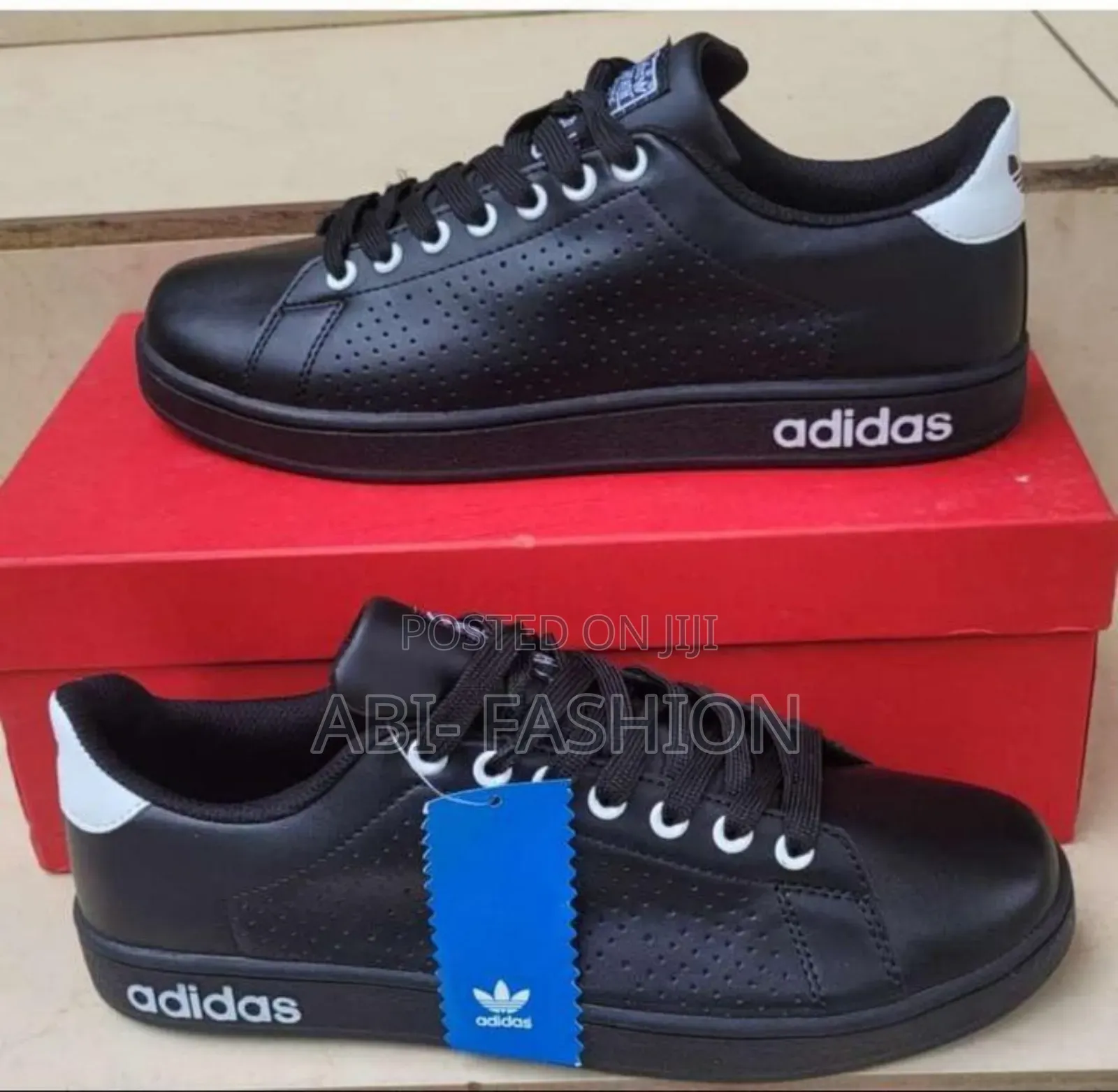 Black Adidas Flat Stan Smith Cool