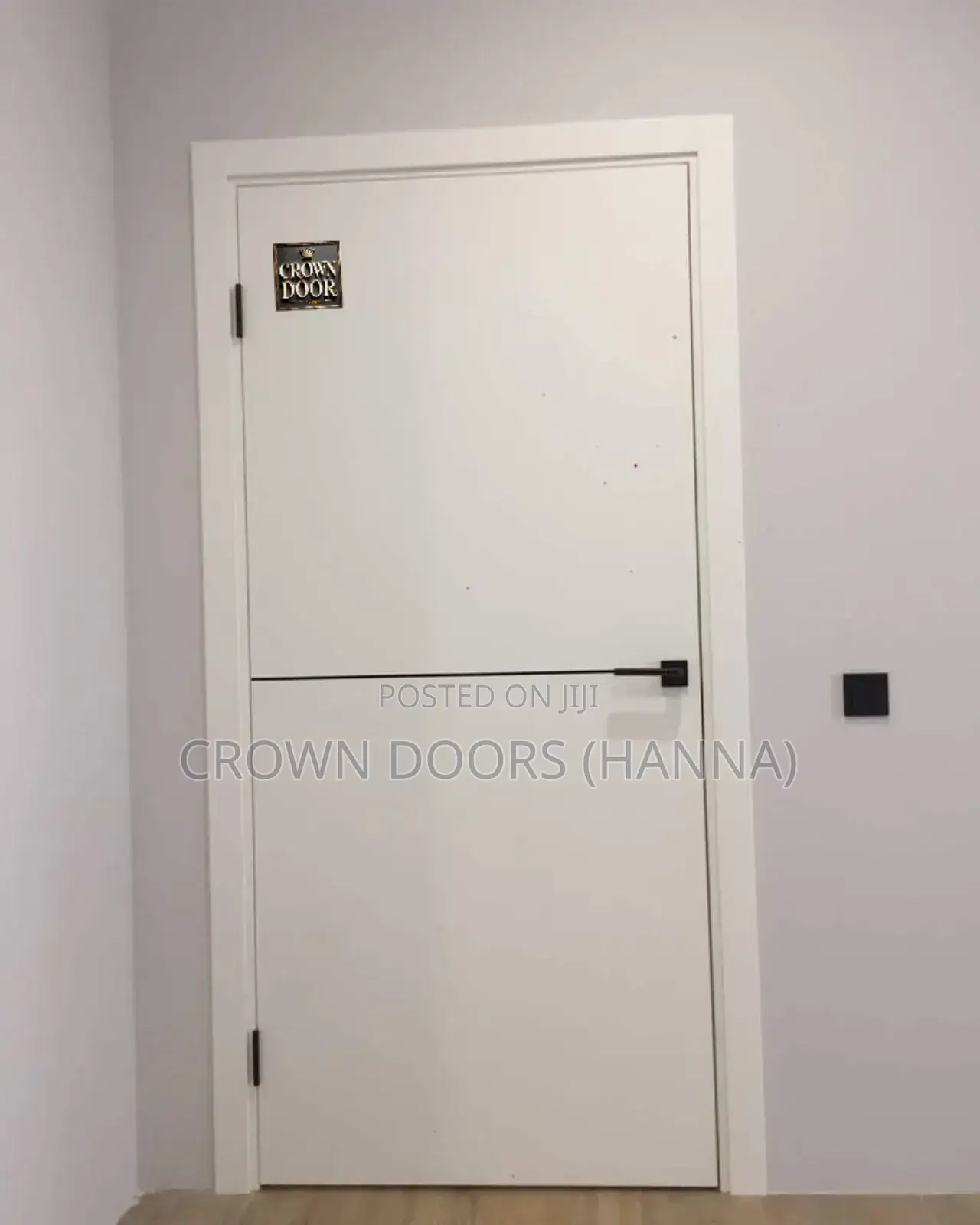 Crown Door Made of Natural Stone Wood Fiber.For Internal Main Gates