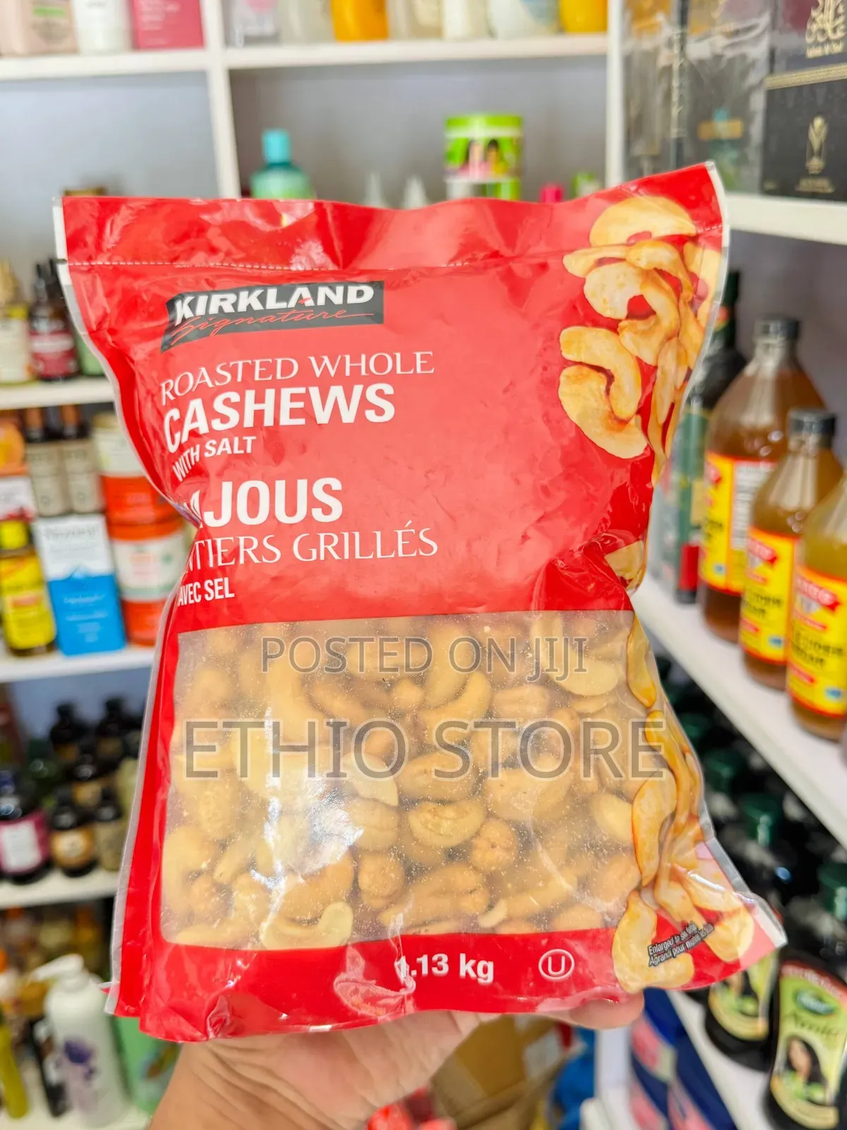 Kirkland Signature Roasted Whole Unsalted Cashews