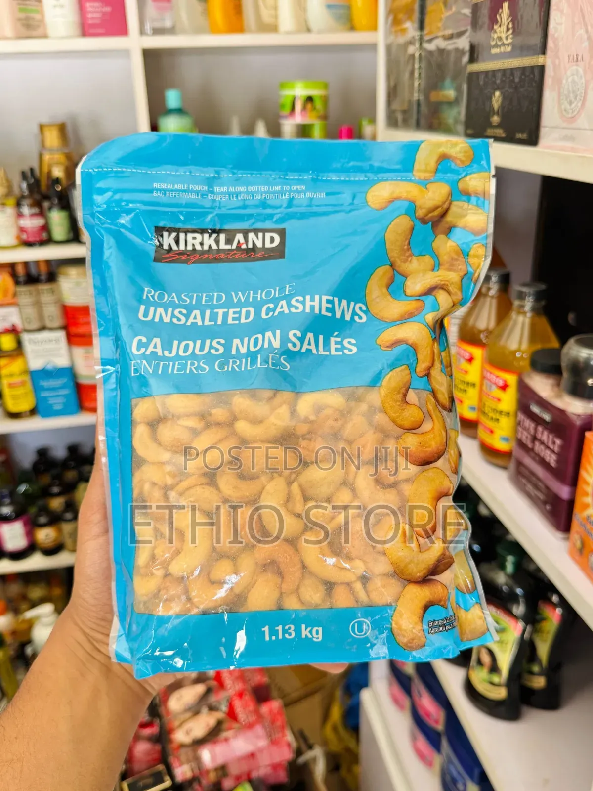 Kirkland Signature Roasted Whole Unsalted Cashews
