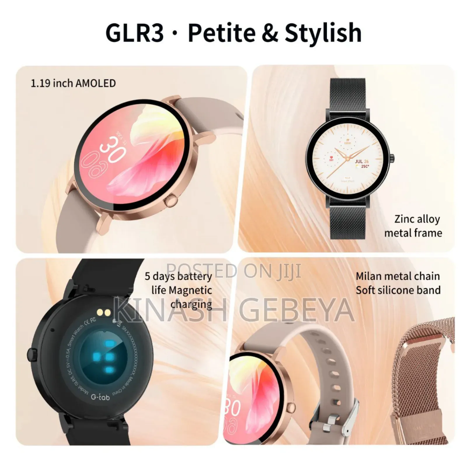 G Tab High Quality Ladies Smart Watch