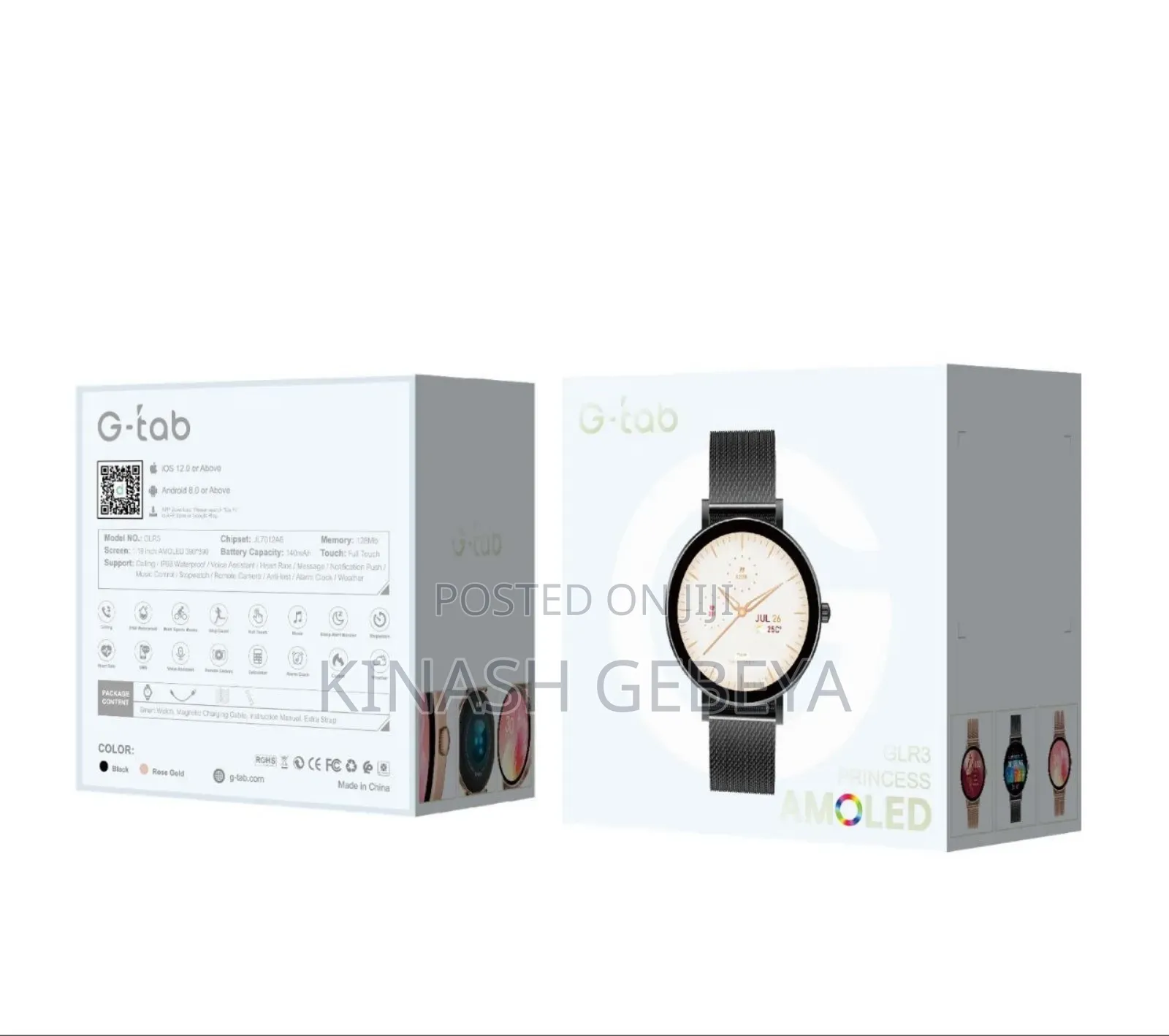 G Tab High Quality Ladies Smart Watch