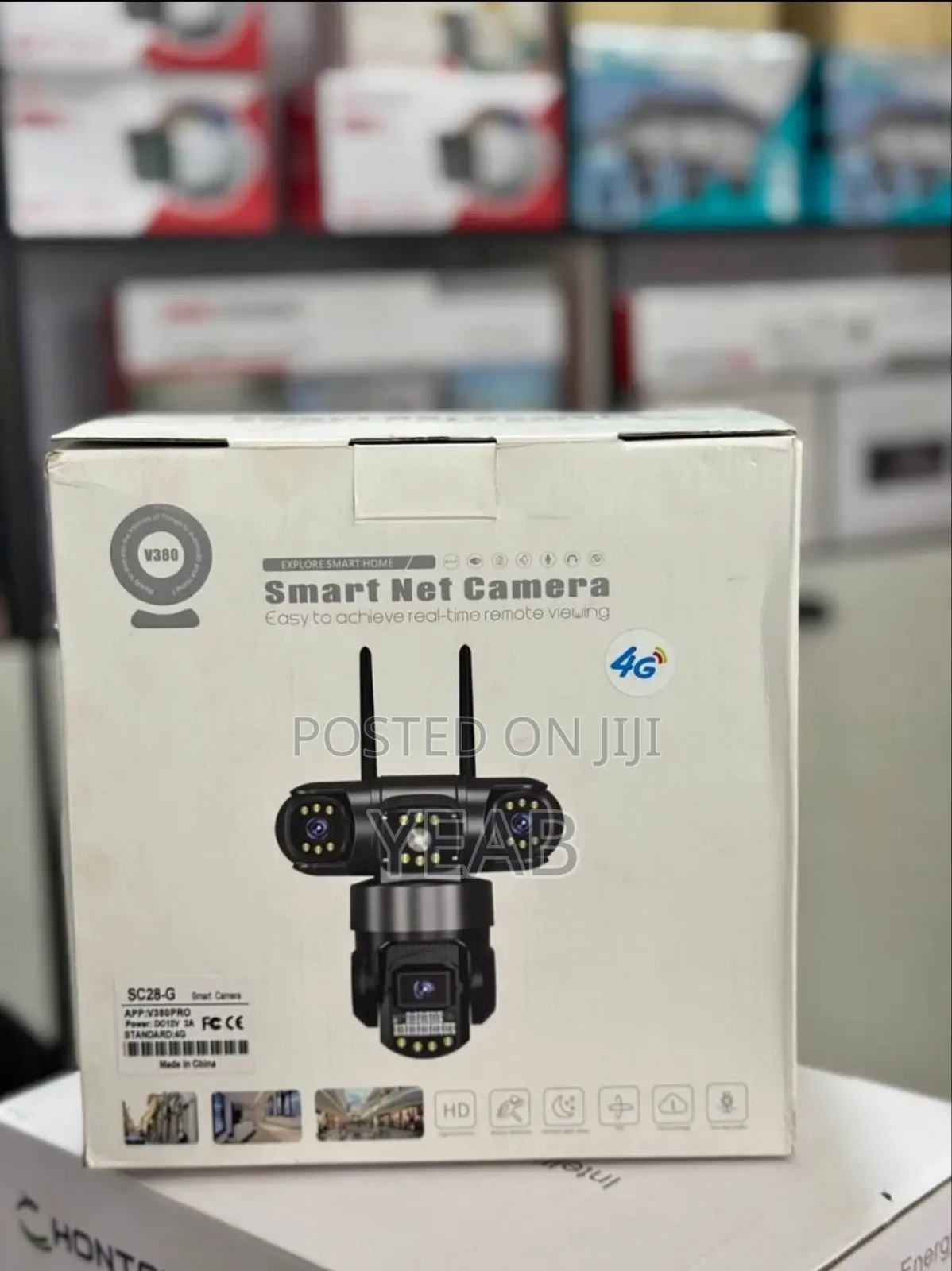 Triple Lens Sim Support Security Camera