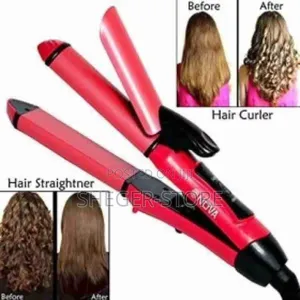Orginal Nova 2 in 1 Hair Beauty Set (የፀጉር መተኮሻ እና ከርል መስሪያ)