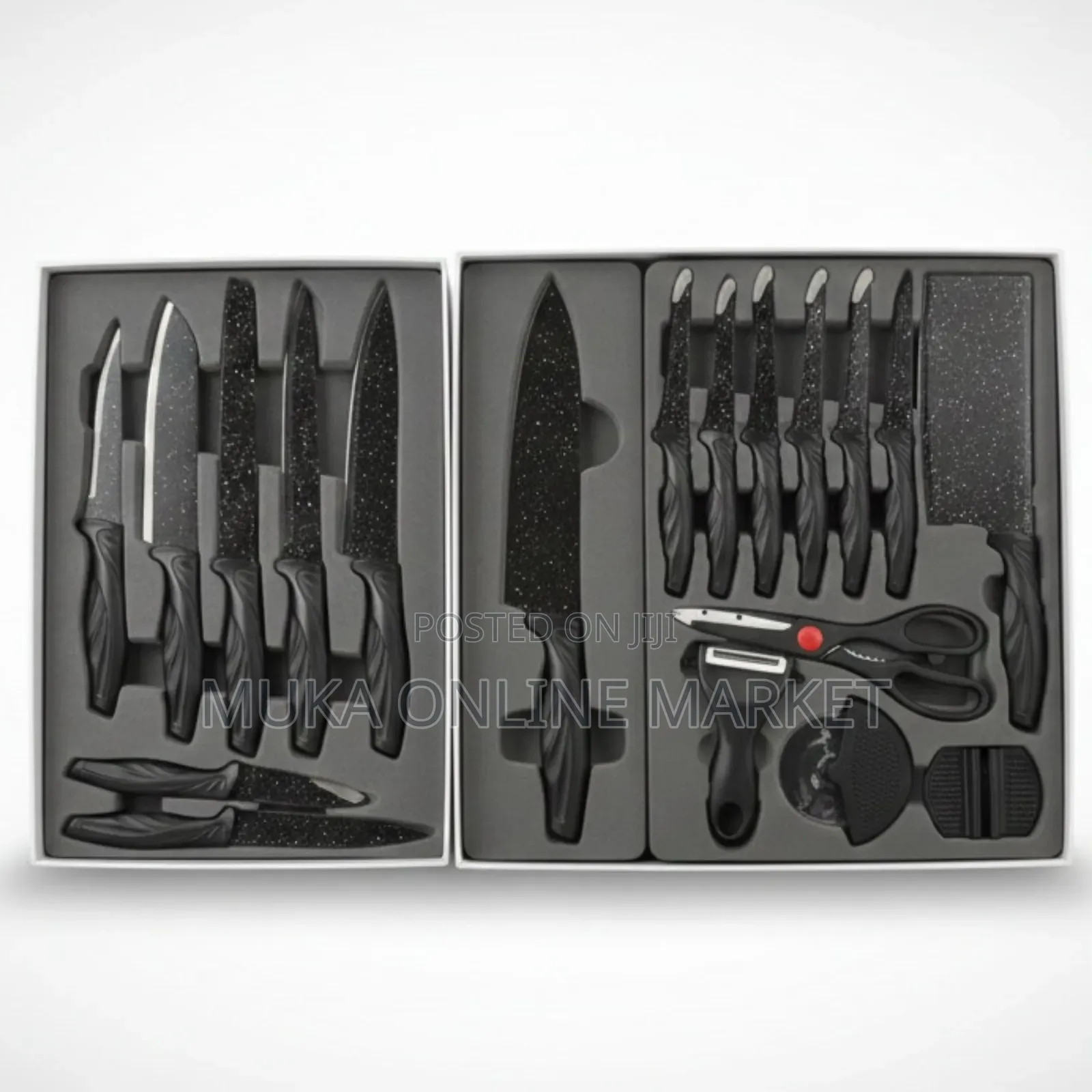18-piece Granite Knife Set