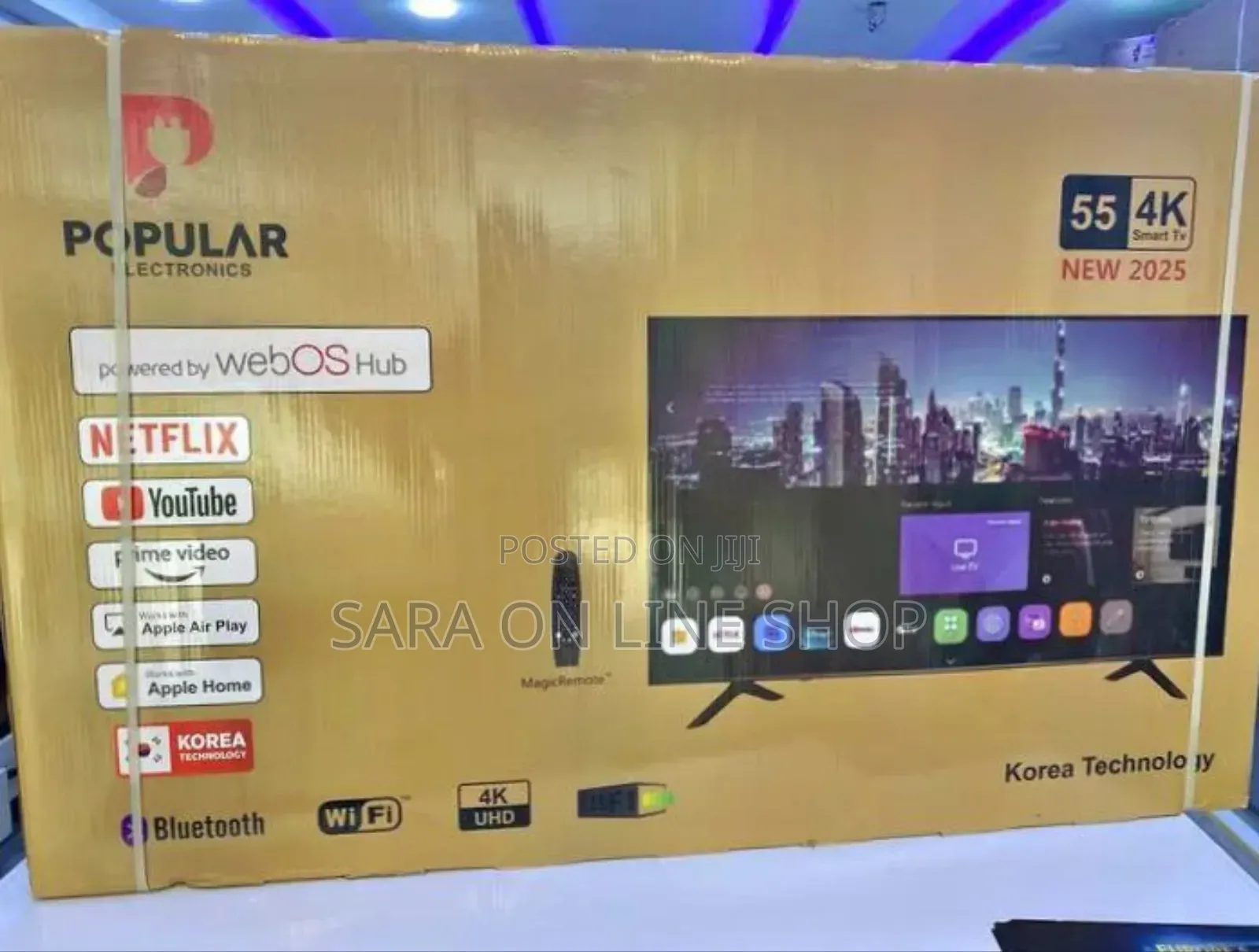 Popular 55" Webos Hub Uhd Smart Tv ♤10year Real Warranty