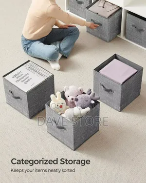 Photo - Foldable Fabric Storage Cubes