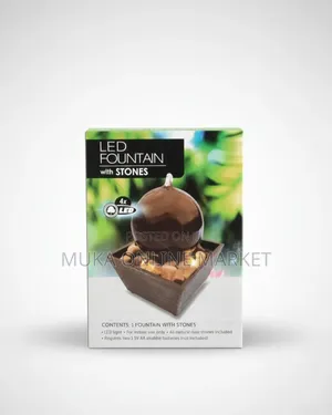 Led Water Fountain With Ocean Stone and Light