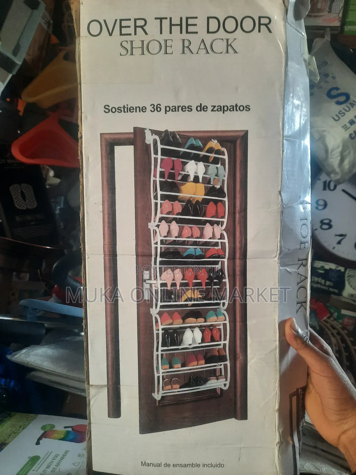 Shoes Rack Over the Door (ጫማ መደርደሪያ)