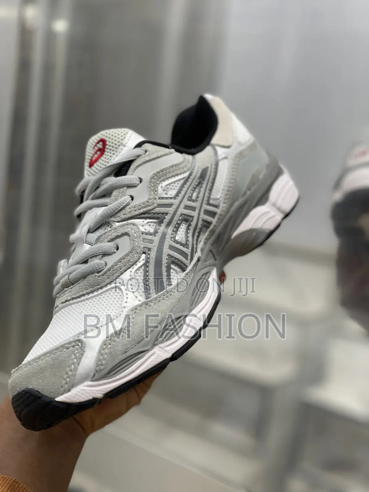 Asics Grey Retro Lifestyle Sneakers