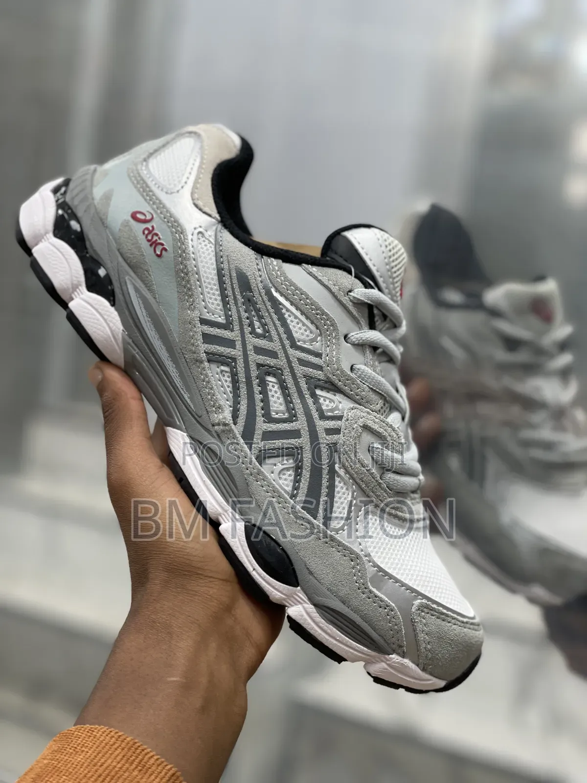 Asics Grey Retro Lifestyle Sneakers
