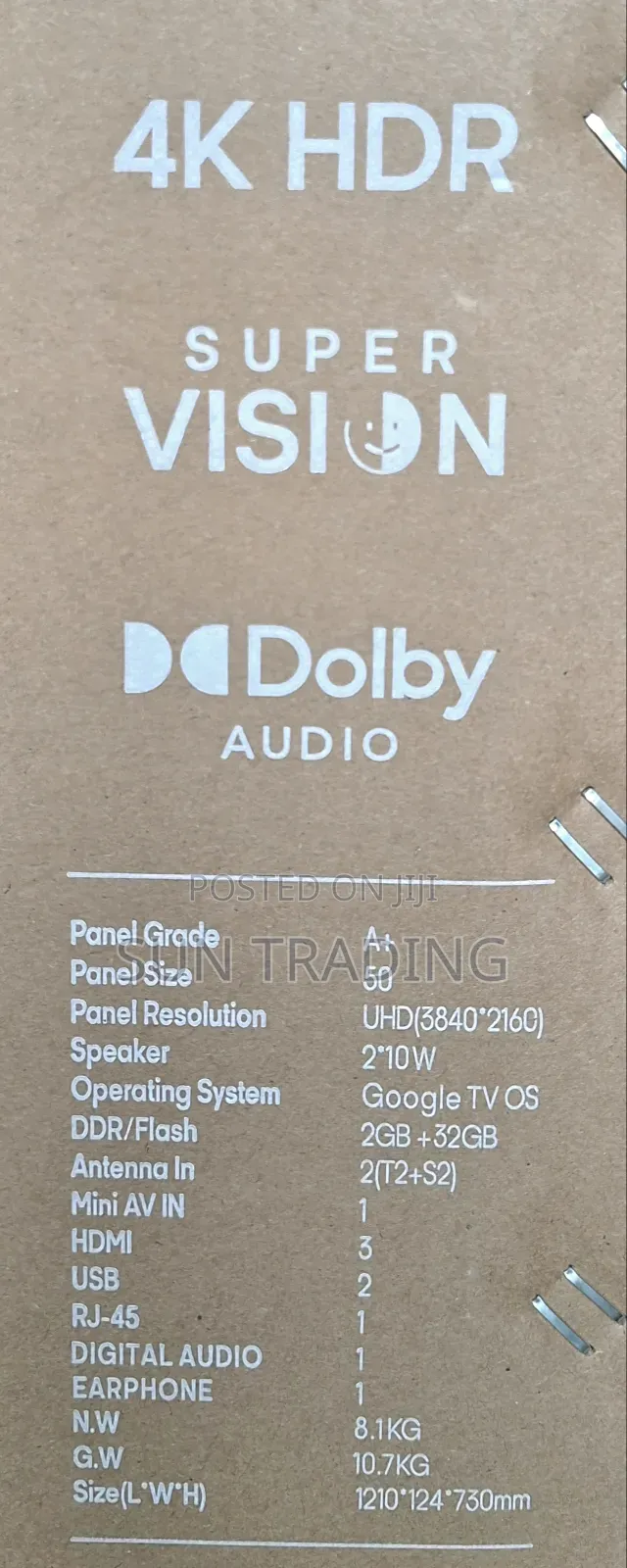 Syinix 50" Uhd Smart Frameless Television | Google Os