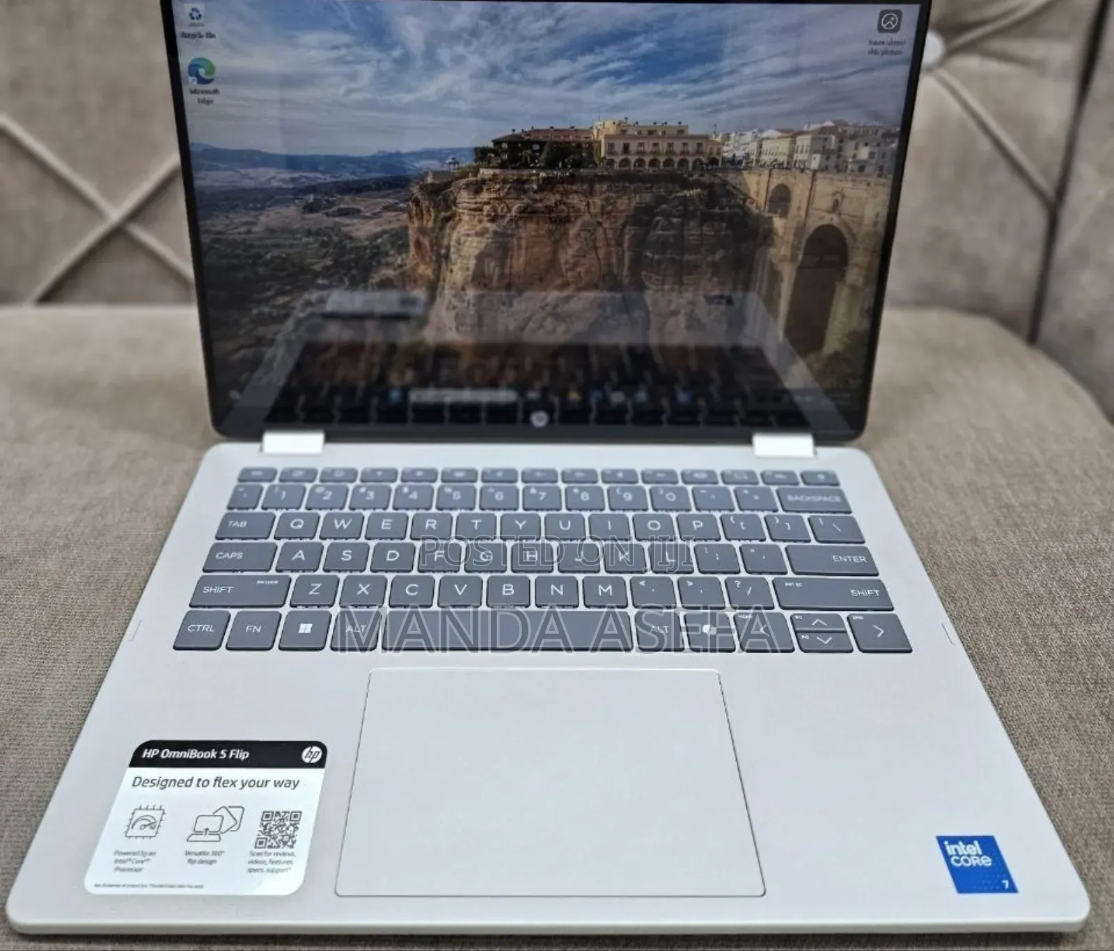 New Laptop HP OmniBook 5 Flip 14-Fp0023dx 16GB Intel Core 7 SSD 512GB