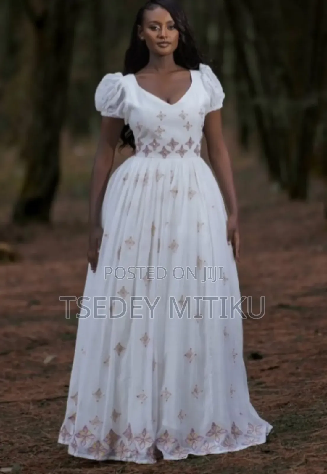 White Habeshan Kemis